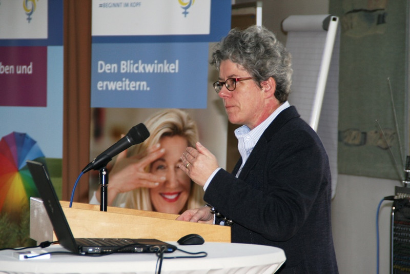 Justizministerin Anne-Marie Keding bei dem 3. Gender Forum in Magdeburg